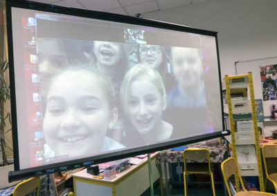 Nature's Way students on screen