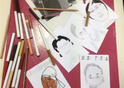 Preparing Rosa Parks Portraits