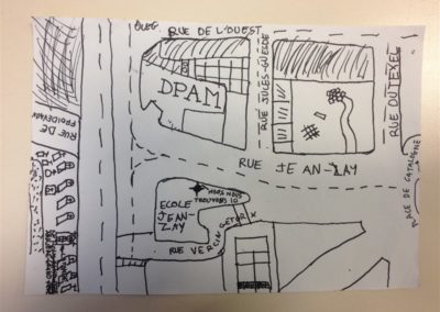 Jean Zay student's map of neighborhood