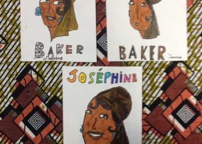 Three Josephine Baker portraits