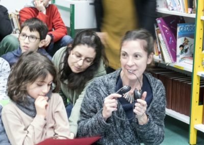 Invited teacher introduces herself to Knoxville kids