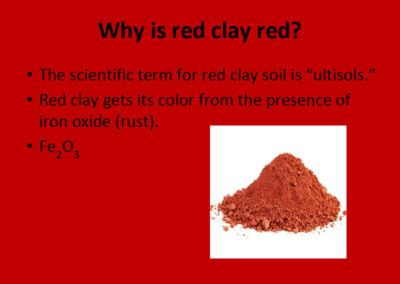 Why is red clay red?