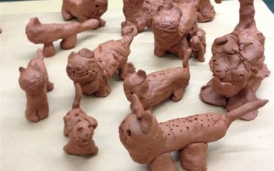 Gallery – Classes Duo Paris/Knoxville – Jean Zay – Working with Clay