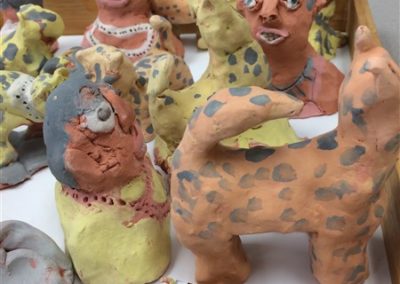 Glazed clay sculptures 5