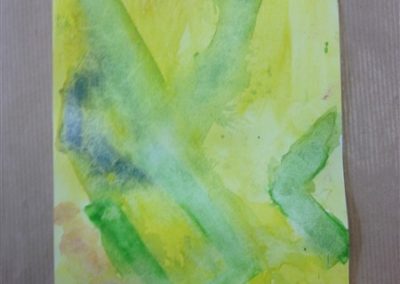 Jean Zay Mixed Media Abstract (oil pastel and watercolor) 1 - Batch 1