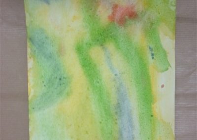 Jean Zay Mixed Media Abstract (oil pastel and watercolor) 2 - Batch 1