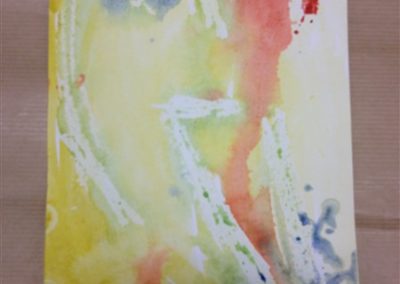 Jean Zay Abstract Oil Pastel and Watercolor 1 - Batch 5