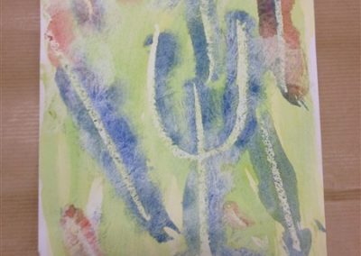 Jean Zay Abstract Oil Pastel and Watercolor 3 - Batch 5