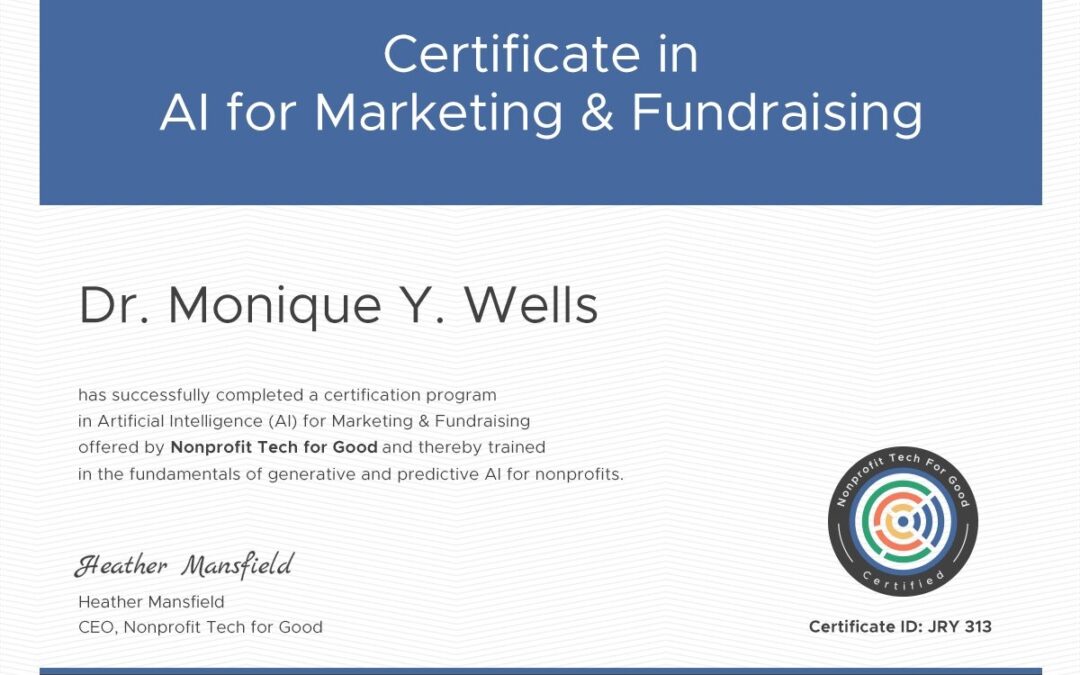 AI Certification in Marketing & Fundraising