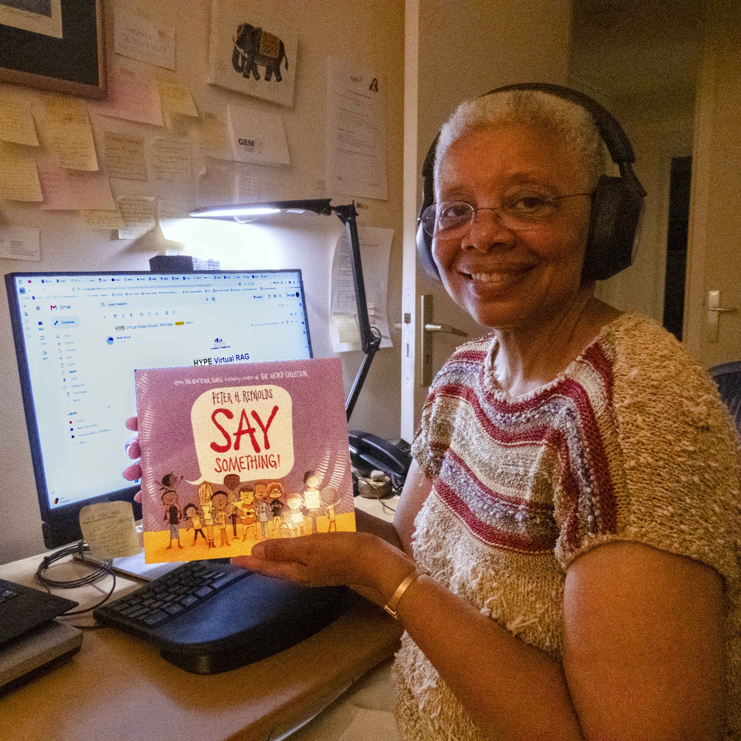 Monique with Say Somthing sq format